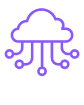 Icon representing cloud and on-premise solutions